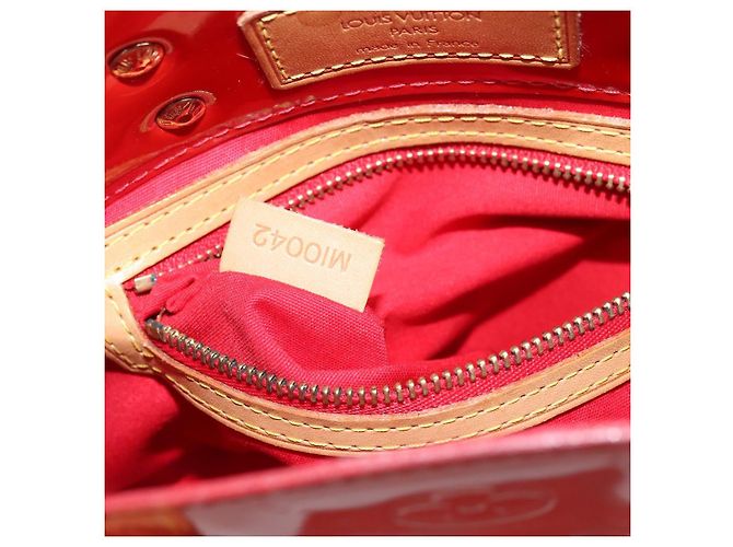 LOUIS VUITTON Monogram Vernis Reade PM Borsa a Mano Rossa M91088 LV Auth 159382 Rosso - vista 12