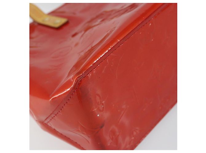 LOUIS VUITTON Monogram Vernis Reade PM Borsa a Mano Rossa M91088 LV Auth 159382 Rosso - vista 14