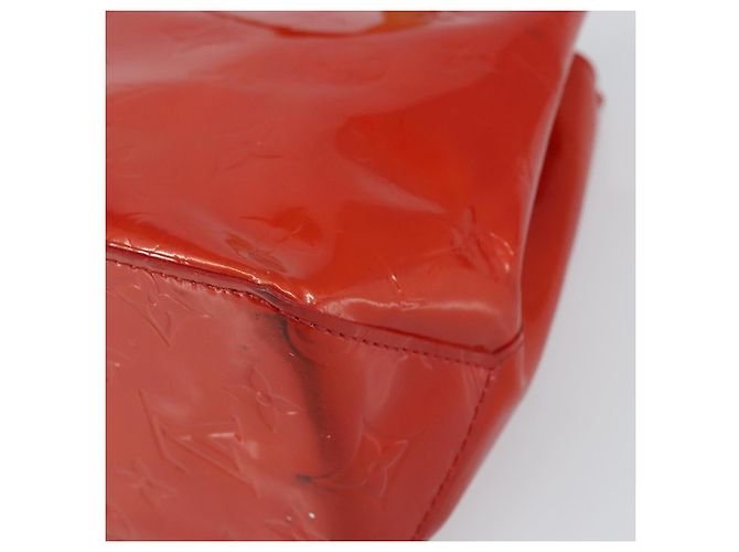 LOUIS VUITTON Monogram Vernis Reade PM Borsa a Mano Rossa M91088 LV Auth 159382 Rosso - vista 15