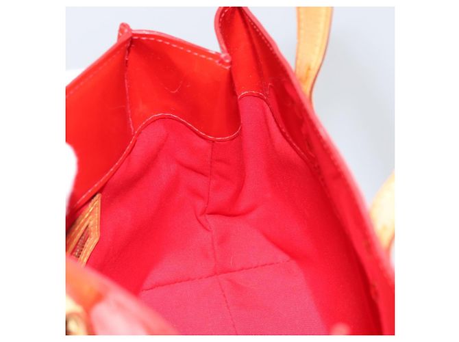 LOUIS VUITTON Monogram Vernis Reade PM Borsa a Mano Rossa M91088 LV Auth 159382 Rosso - vista 19