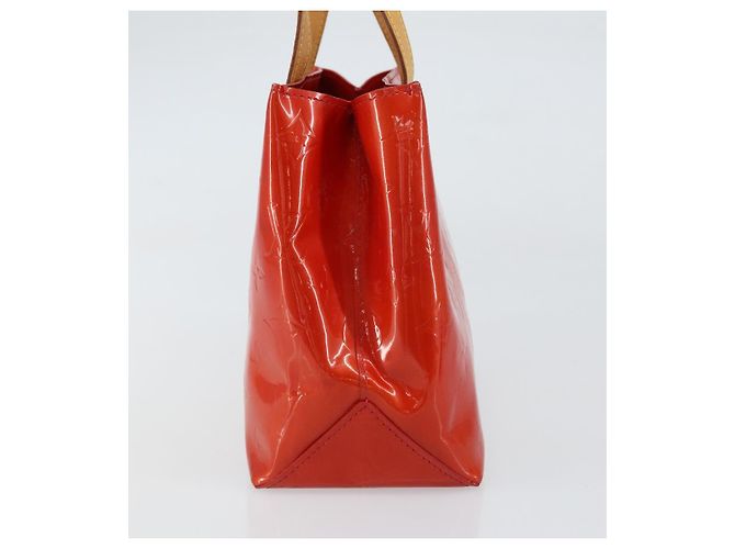 LOUIS VUITTON Monogram Vernis Reade PM Borsa a Mano Rossa M91088 LV Auth 159382 Rosso - vista 3