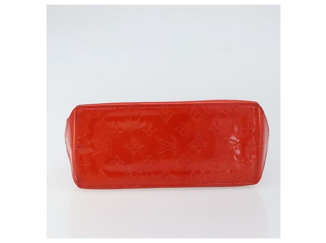 LOUIS VUITTON Monogram Vernis Reade PM Borsa a Mano Rossa M91088 LV Auth 159382 Rosso - vista 5