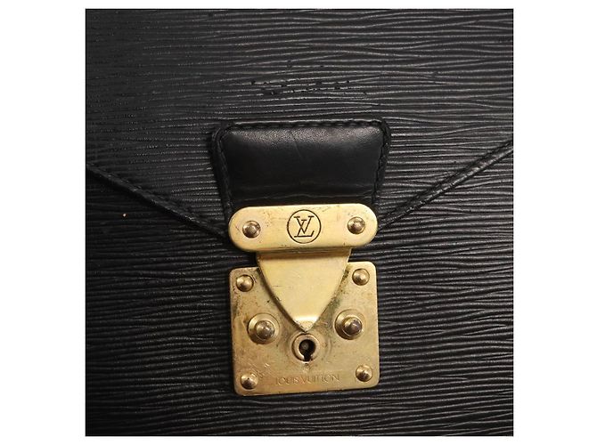 LOUIS VUITTON Epi Porta Documenti a Tracolla Briefcase M54462 LV Auth bs32029 Nero - vista 20