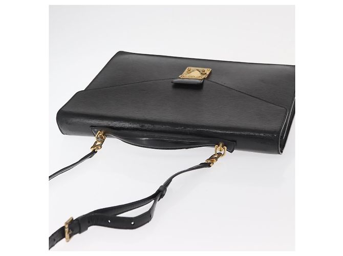 LOUIS VUITTON Epi Porta Documenti a Tracolla Briefcase M54462 LV Auth bs32029 Nero - vista 6