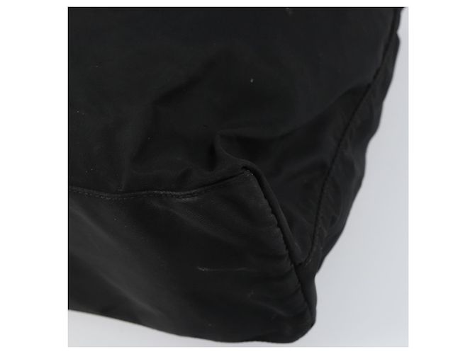 Prada Tote Bag aus schwarzem Nylon mit silberner Authentizität bs32076 - Ansicht 12