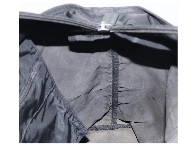 Prada Tote Bag aus schwarzem Nylon mit silberner Authentizität bs32076 - Ansicht 18