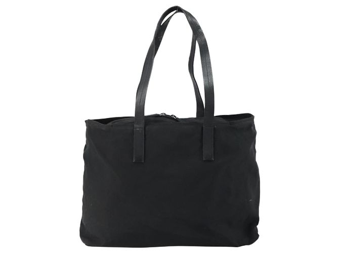 Prada Tote Bag aus schwarzem Nylon mit silberner Authentizität bs32076 - Ansicht 3