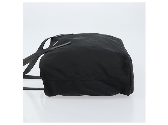 Prada Tote Bag aus schwarzem Nylon mit silberner Authentizität bs32076 - Ansicht 5