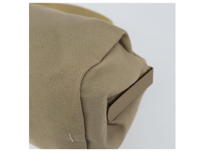 Borsa a mano Miu Miu in tela khaki oro Auth 159399 D'oro Cachi - vista 10
