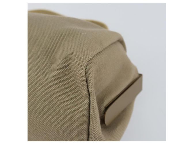Borsa a mano Miu Miu in tela khaki oro Auth 159399 D'oro Cachi - vista 12