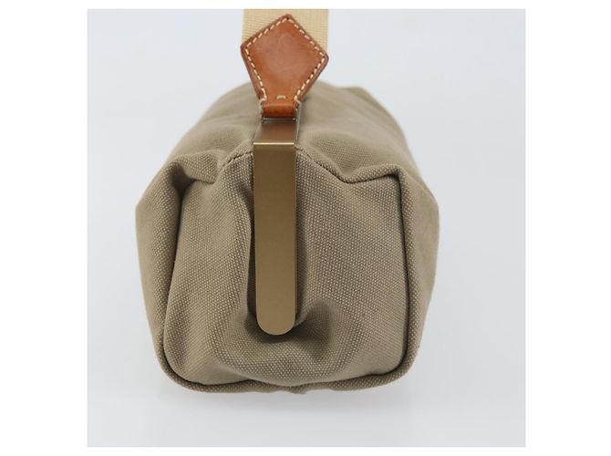 Borsa a mano Miu Miu in tela khaki oro Auth 159399 D'oro Cachi - vista 5