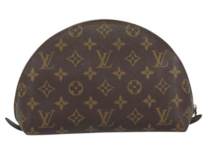 LOUIS VUITTON Pochette Cosmetica Demi Ronde Monogram M47520 LV Auth BA9256 Monogramma - vista 3