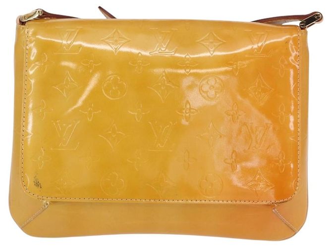 LOUIS VUITTON Bolsa Thompson Street Monogram Vernis Bege M91301 LV Auth gh1566 - vista 13
