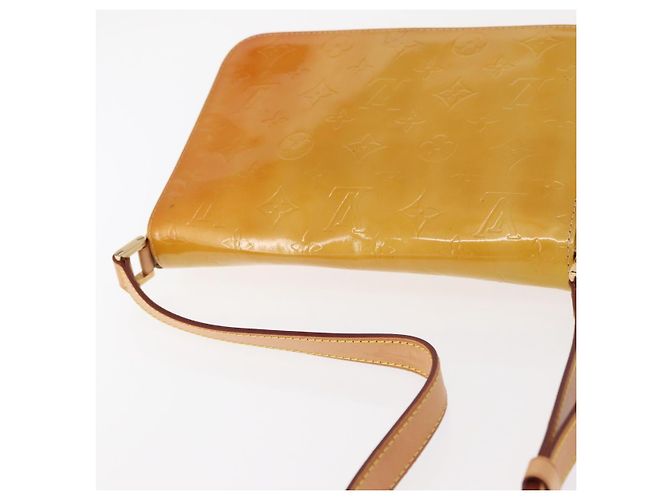 LOUIS VUITTON Bolsa Thompson Street Monogram Vernis Bege M91301 LV Auth gh1566 - vista 6