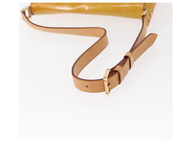 LOUIS VUITTON Bolsa Thompson Street Monogram Vernis Bege M91301 LV Auth gh1566 - vista 7