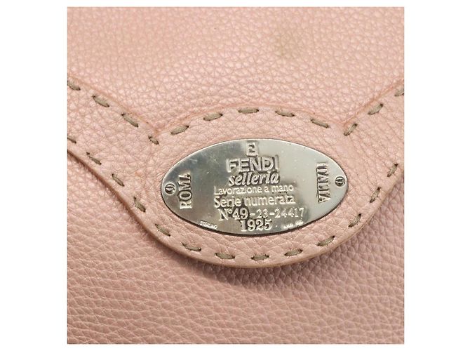 Borsa a mano FENDI Celeria in pelle rosa Auth ka1320 - vista 14