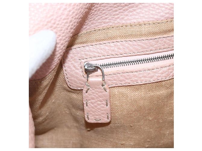 Borsa a mano FENDI Celeria in pelle rosa Auth ka1320 - vista 16