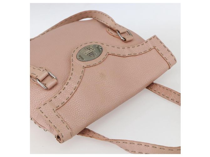 Borsa a mano FENDI Celeria in pelle rosa Auth ka1320 - vista 6
