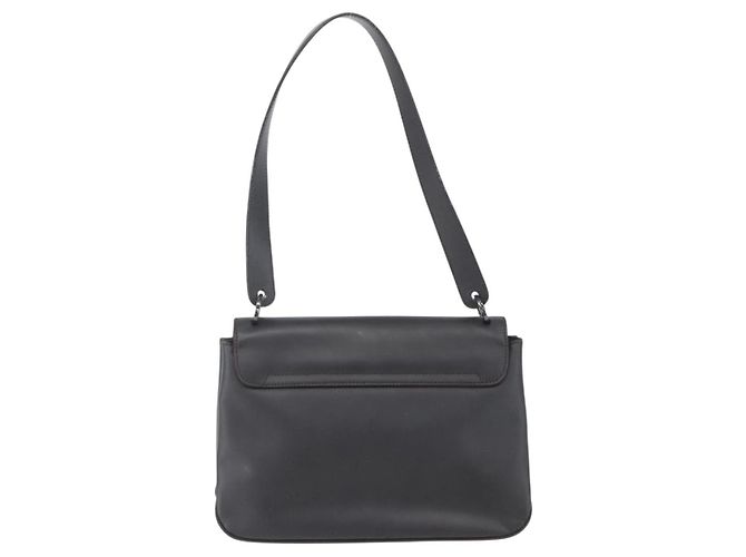 Borsa a Spalla Vala in Pelle Nera e Argento di Salvatore Ferragamo Auth BA9331 Nero - vista 3