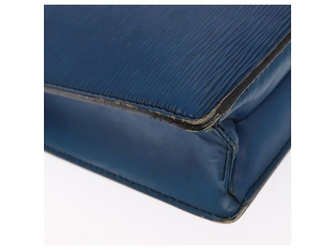 LOUIS VUITTON Borsa Porta Documenti a Tracolla Epi Blu Toledo LV Auth 160443 - vista 16