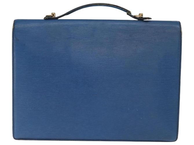 LOUIS VUITTON Borsa Porta Documenti a Tracolla Epi Blu Toledo LV Auth 160443 - vista 2