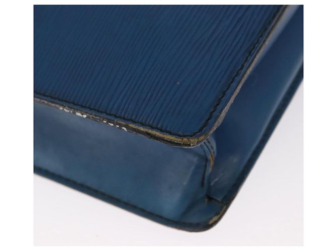 LOUIS VUITTON Borsa Porta Documenti a Tracolla Epi Blu Toledo LV Auth 160443 - vista 9