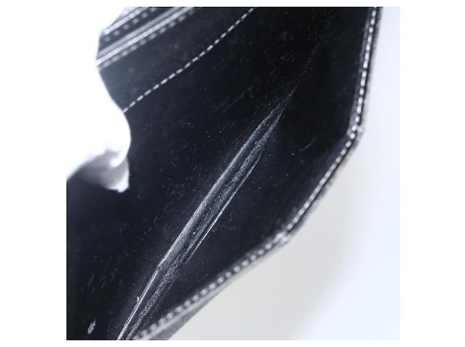 Borsa a mano in pelle nera e argento BURBERRY Auth ka1315 Nero - vista 21