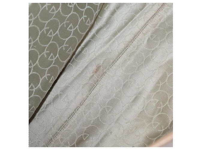 Gucci Borsa Tote GG Supreme in PVC Bianco e Oro 264221 Auth ka1250 D'oro - vista 15