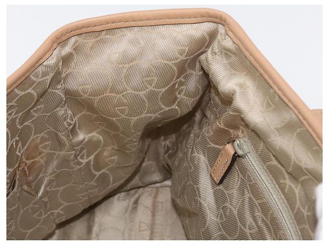 Gucci Borsa Tote GG Supreme in PVC Bianco e Oro 264221 Auth ka1250 D'oro - vista 17