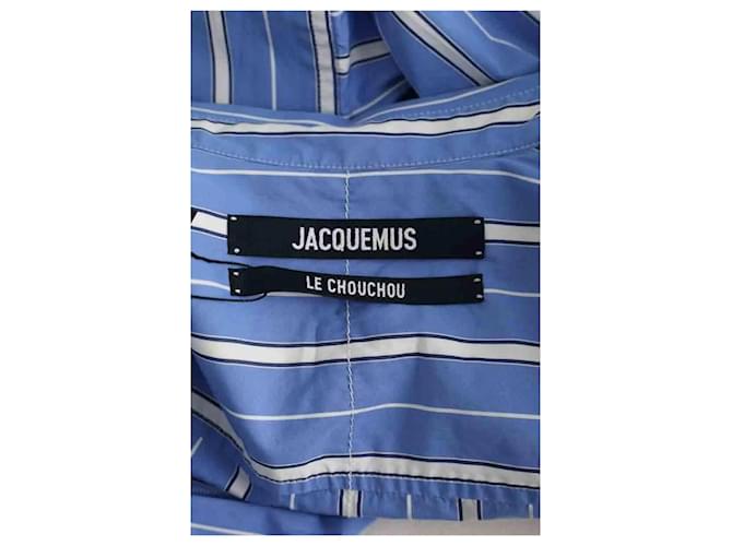 Jacquemus Camicia in cotone blu - vista 5