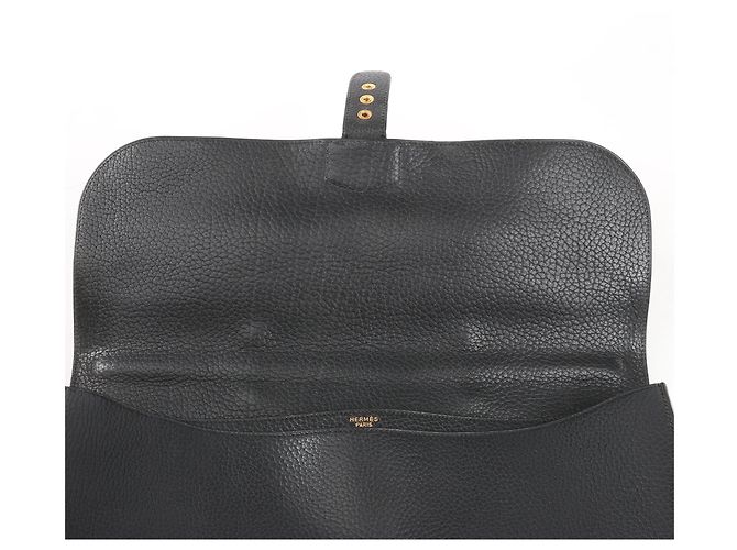 Sac à dépêches HERMÈS Sac à Depeche 38 Ardennes Leather Handbag in Black V:1992 - view 14
