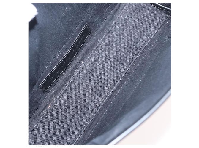 Balenciaga Cabas in tela blu navy con pelle piccolo Nero - vista 5