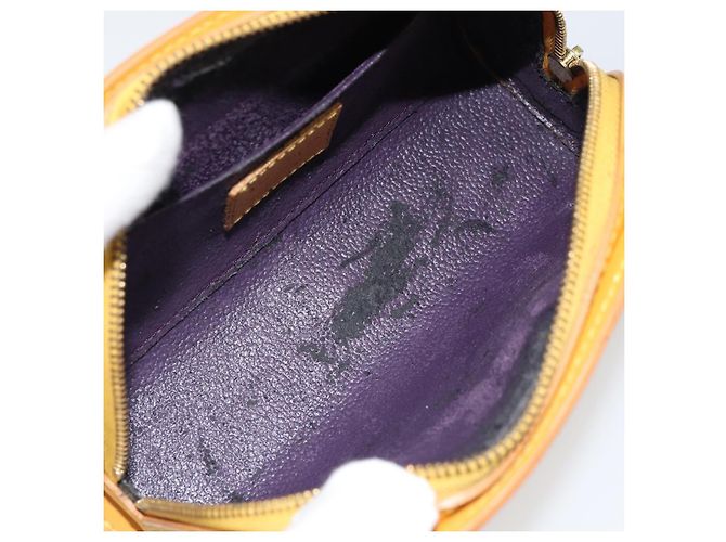 LOUIS VUITTON Pochette Dauphine PM Epi Giallo M48449 LV Auth BA9437 - vista 10