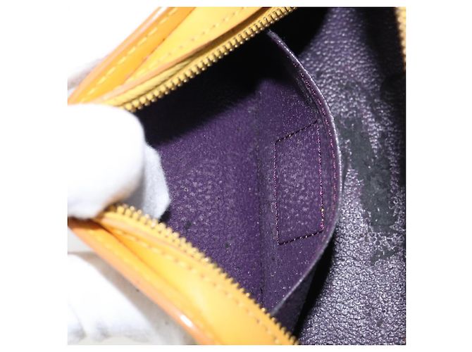 LOUIS VUITTON Pochette Dauphine PM Epi Giallo M48449 LV Auth BA9437 - vista 11