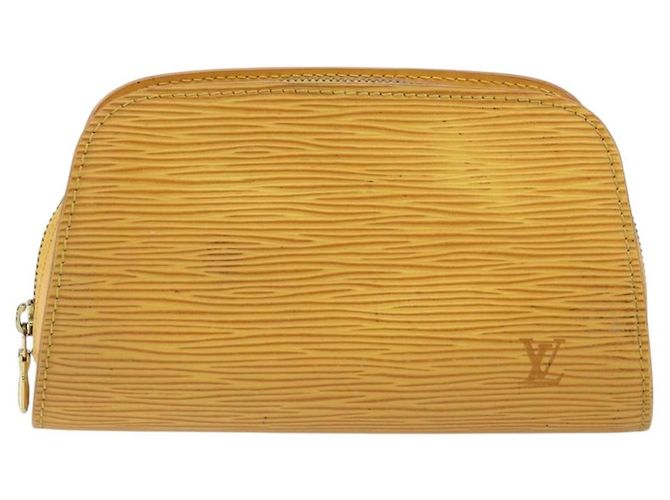 LOUIS VUITTON Pochette Dauphine PM Epi Giallo M48449 LV Auth BA9437 - vista 13