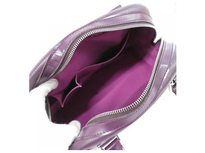 Borsa Louis Vuitton Epi Bowling Montaigne PM Viola scuro - vista 10