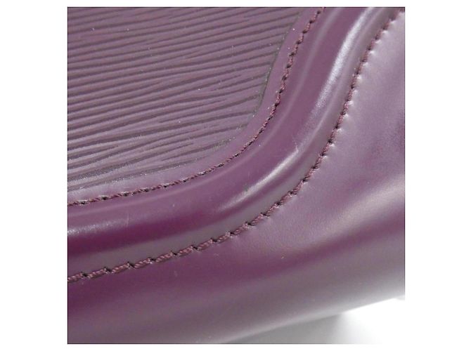 Borsa Louis Vuitton Epi Bowling Montaigne PM Viola scuro - vista 7