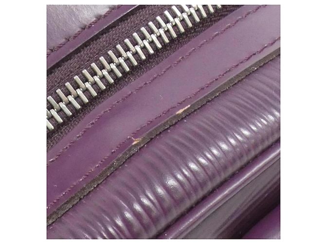 Borsa Louis Vuitton Epi Bowling Montaigne PM Viola scuro - vista 8