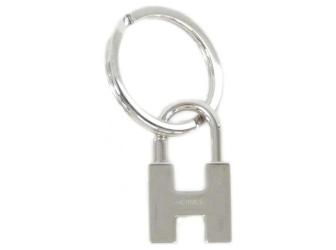 Ring Portachiavi Hermès Cadena Quiz Rainbow Argento Blu - vista 2