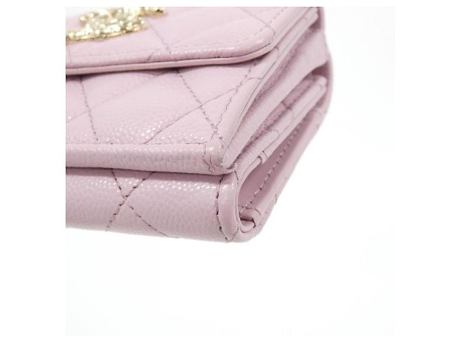 Billetera plegable rosa Chanel AP4084 - vista 3