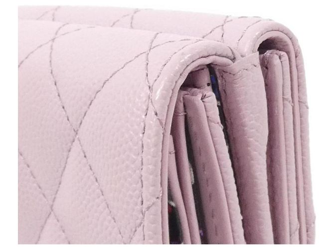 Billetera plegable rosa Chanel AP4084 - vista 4