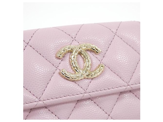 Billetera plegable rosa Chanel AP4084 - vista 5