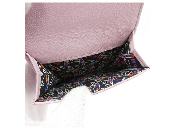Billetera plegable rosa Chanel AP4084 - vista 9