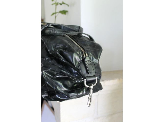 Borsa Dior in pelle nera e tela trapuntata Nero - vista 11