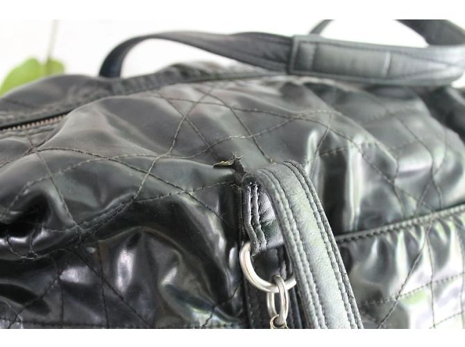 Borsa Dior in pelle nera e tela trapuntata Nero - vista 6