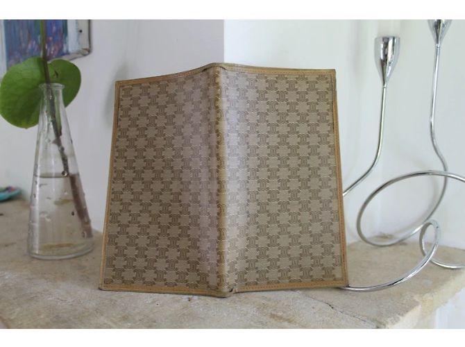 Cartera Céline de lona recubierta triomphe Beige - vista 3