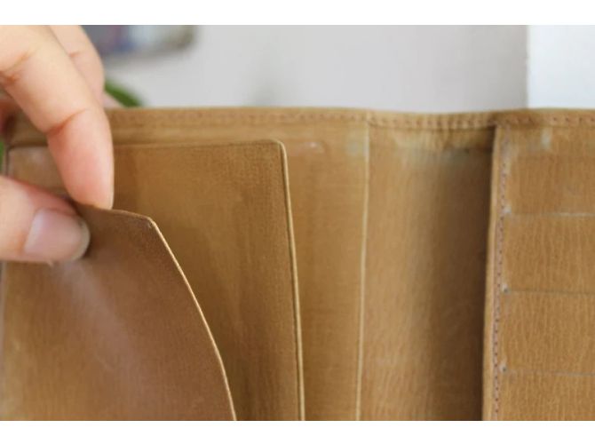 Cartera Céline de lona recubierta triomphe Beige - vista 5