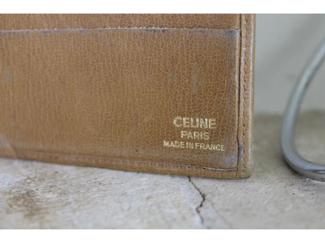 Cartera Céline de lona recubierta triomphe Beige - vista 6