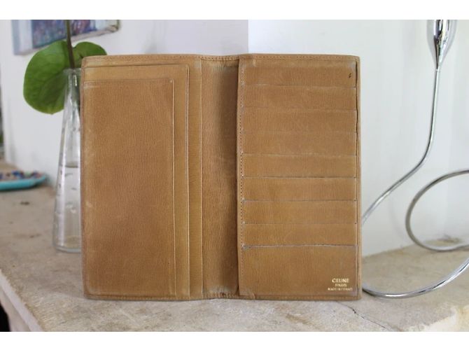 Cartera Céline de lona recubierta triomphe Beige - vista 7