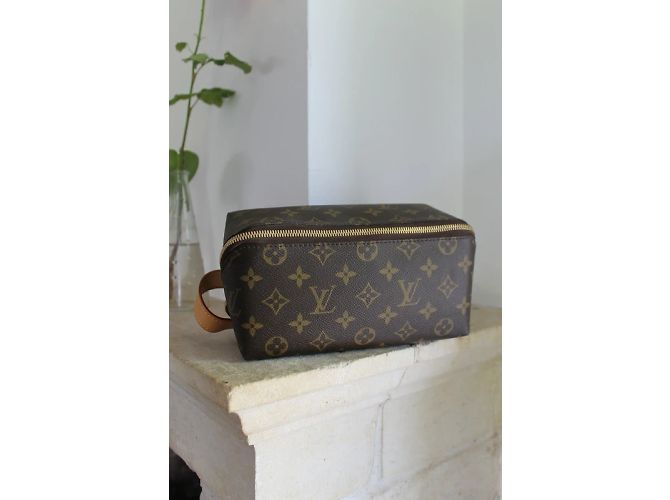 Louis Vuitton Monogramm-Canvas-Schuhbedarfstasche Braun - Ansicht 10